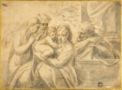 マグダラのマリアと聖人の聖家族 作： Parmigianino