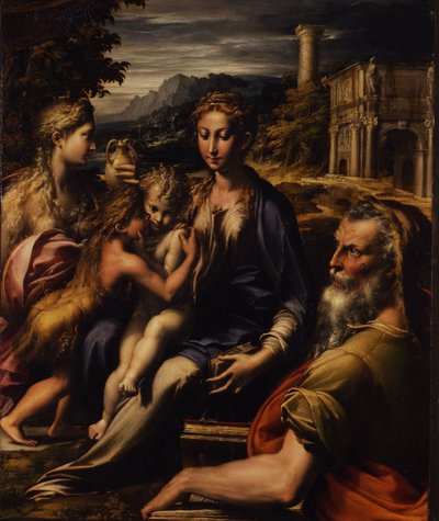 聖マドンナディサンザッカリアの聖母と子、1535年頃 作： Parmigianino