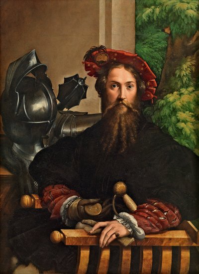ガレアッツォ サンヴィターレの肖像、1524 年。 作： Parmigianino