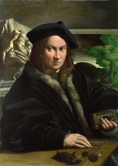 コレクターの肖像、1523年頃 作： Parmigianino