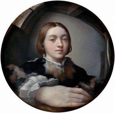 自画像 作： Parmigianino