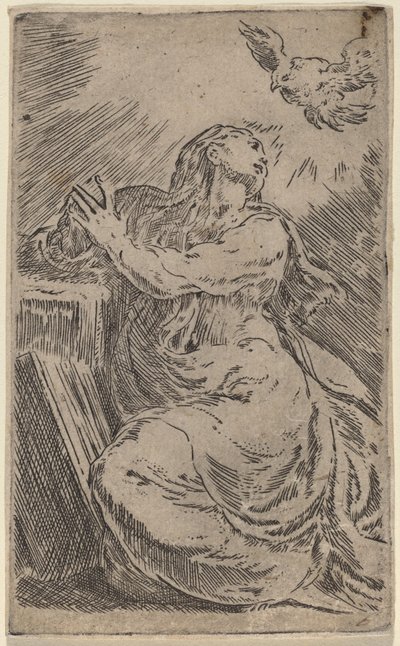 受胎告知 作： Parmigianino