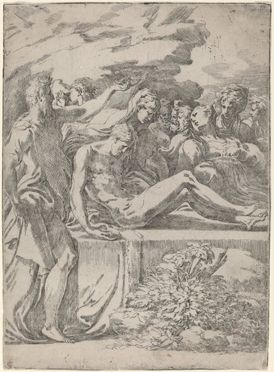 埋葬 作： Parmigianino