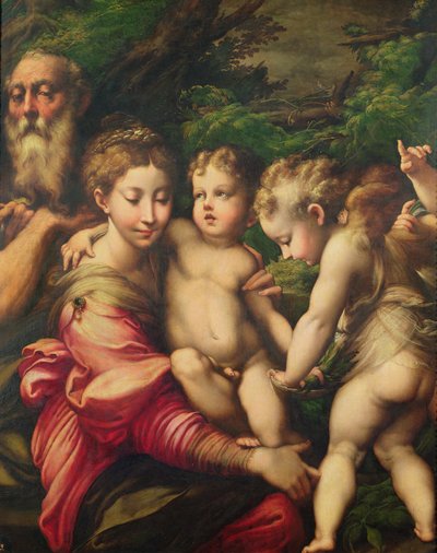 聖家族（エジプトへの逃避行）1524 作： Parmigianino