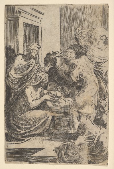 キリスト降誕、16 世紀初頭。 作： Parmigianino