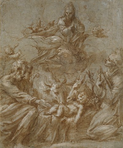キリストの降誕、1520年代 作： Parmigianino