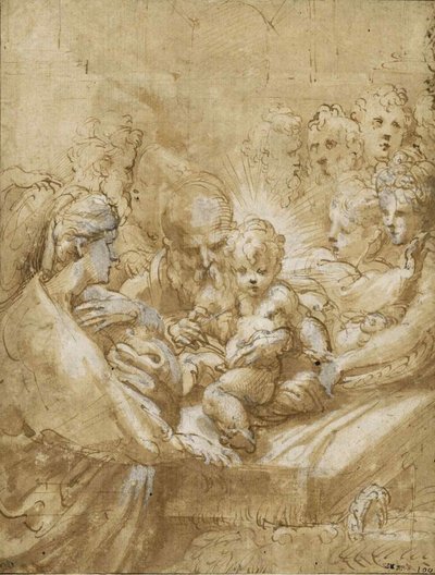 割礼、16世紀の前半。 作： Parmigianino