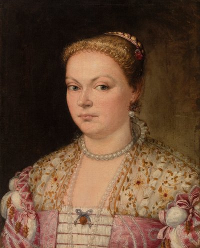 女性の肖像 作： Parrasio Micheli, Veronese (Paolo Caliari)