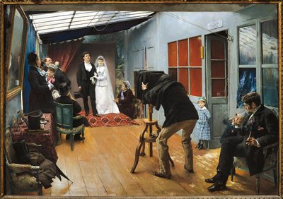 カメラマンの家での結婚式 作： Pascal Adolphe Jean Dagnan Bouveret