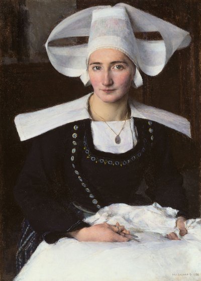 ブルターニュの女性 作： Pascal Adolphe Jean Dagnan Bouveret