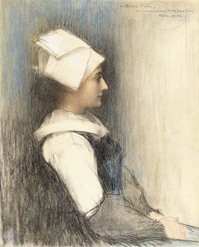 ブルトンの女の子、 作： Pascal Adolphe Jean Dagnan Bouveret