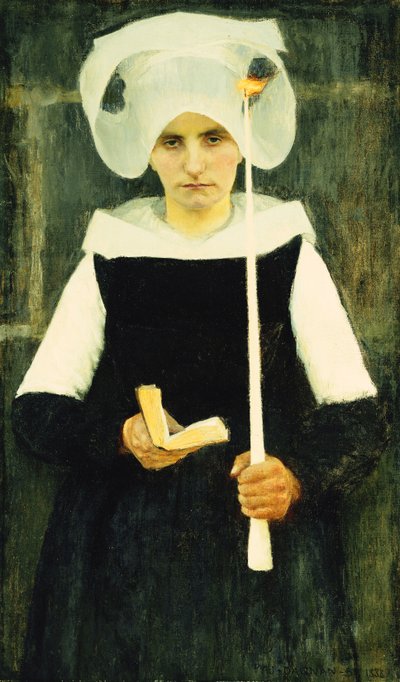 許しのブルトン;ブルトンヌオパードン、1888 作： Pascal Adolphe Jean Dagnan Bouveret