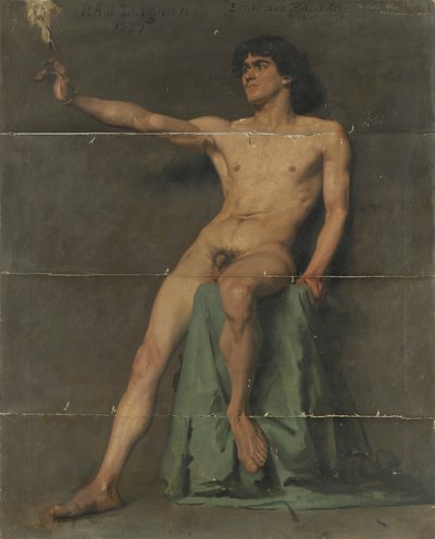 男性ヌード研究 作： Pascal Adolphe Jean Dagnan Bouveret