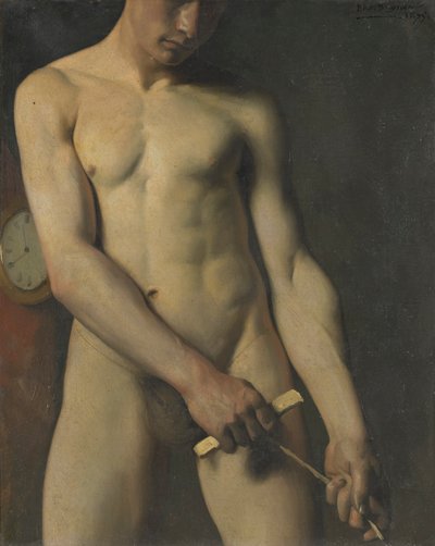 男のヌード研究 作： Pascal Adolphe Jean Dagnan Bouveret