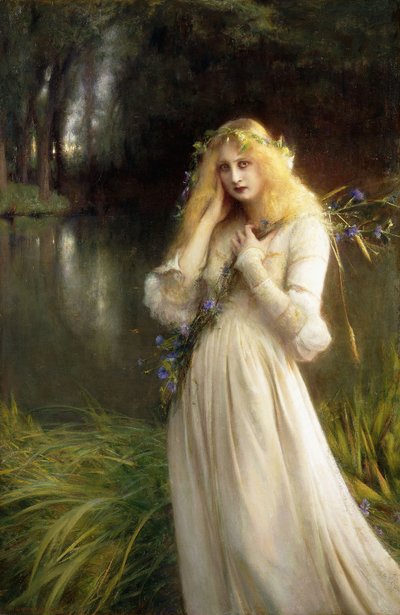オフィーリア、1909 作： Pascal Adolphe Jean Dagnan Bouveret
