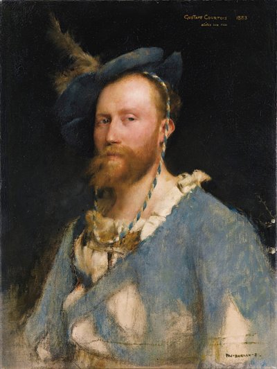 芸術家ギュスターヴ・クルトワの肖像 1852-1923, 1883. 作： Pascal Adolphe Jean Dagnan Bouveret