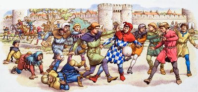 豚の膀胱を使った手加減なしのサッカーゲーム 作： Pat (1907-95) Nicolle