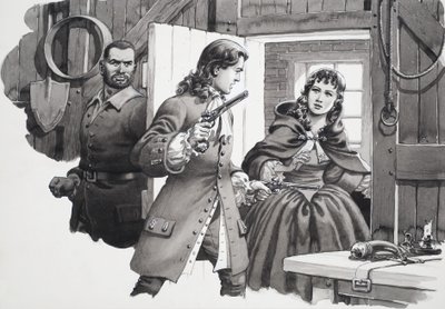 灰色のマントの少女 作： Pat (1907-95) Nicolle