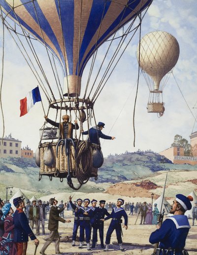 フランスの素晴らしい物語：パリは包囲された（紙にグワッシュ） 作： Pat (1907-95) Nicolle