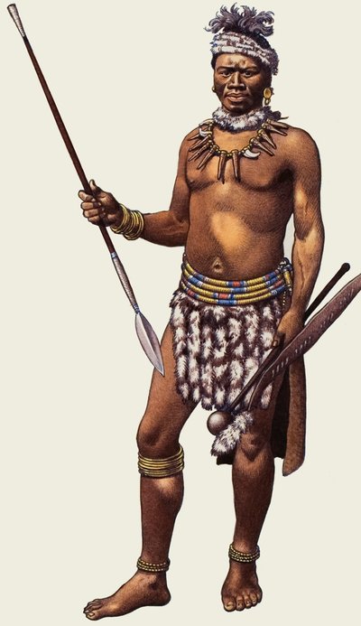 ズールーの戦士 作： Pat (1907-95) Nicolle