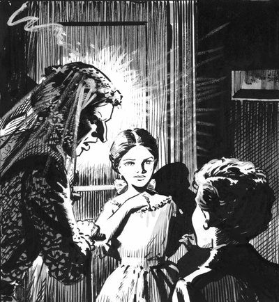 チャールズ・ディケンズ著『大いなる期待』の挿絵（ペンとインク） 作： パット (1907-95) ニコル