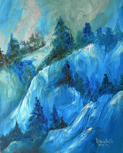 ピーク耐久性、2009年（アーティストボードにアクリル） 作： Patricia Brintle