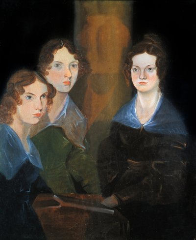 ブロンテ3姉妹の肖像：シャーロットブロンテ 作： Patrick Branwell Bronte