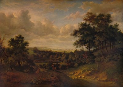 テムズ川の眺め：遠くのグリニッジ、1820年 作： Patrick Nasmyth