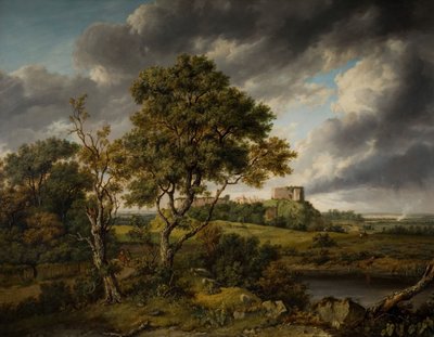 カリスブルック城、ワイト島、1831 年。 作： Patrick Nasmyth