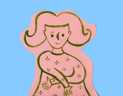 ホロスコープ：処女のサイン。イラスト：P.ラ・ポルタ 作： Patrizia La Porta