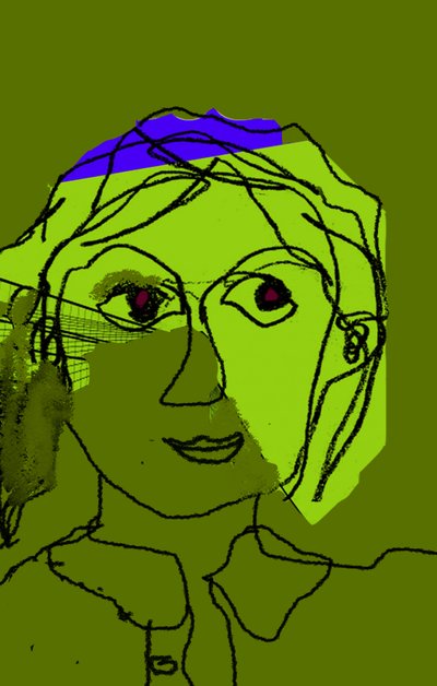 Pensieri, 2019（デジタル、アクリル） 作： Patrizia La Porta