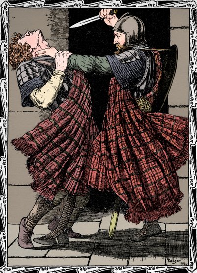 Comyn Stabbed By Bruce、1902 作： Patten Wilson