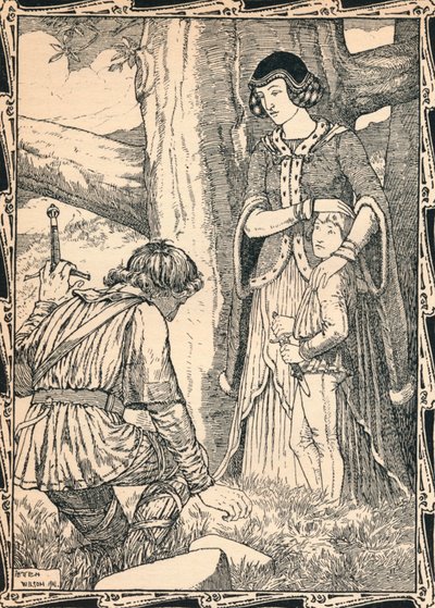 マーガレットと強盗、1902 作： Patten Wilson