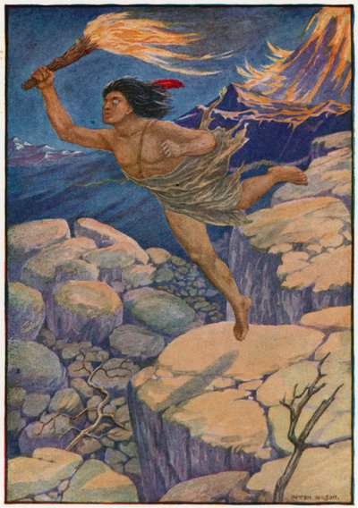 Ulos hän ampui kotipolulle (väri litho) 作： Patten Wilson
