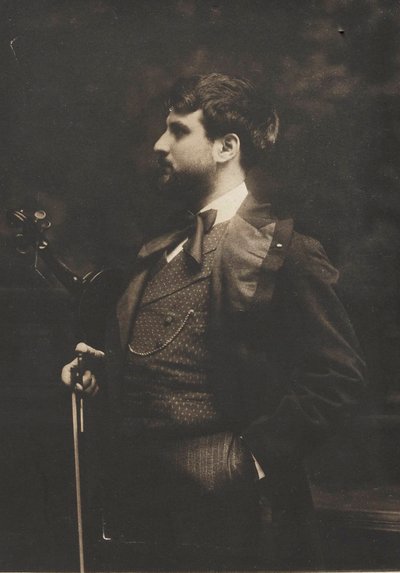 ヴァイオリニストで作曲家のJoan Manén y Planas 1883-1971年の肖像画、1910年頃。 作： Pau Audouard