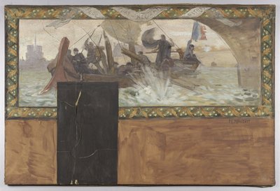 パリ市庁舎長のキャビネットのためのスケッチ：変動するもの、消滅するもの 作： Paul Emile Mangeant