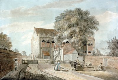 大ホールの眺め c.1781 (紙に水彩と鉛筆) 作： Paul (circle of) Sandby