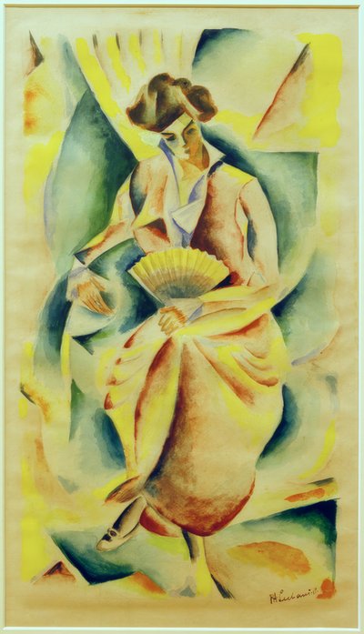 ファンを持つ女性 作： Paul Adolf Seehaus