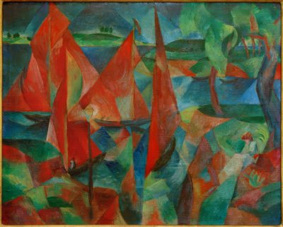 赤い帆 作： Paul Adolf Seehaus