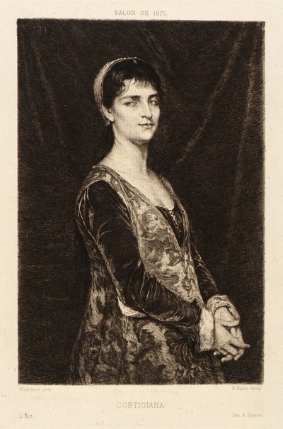コルティジャーナ 作： Paul Adolphe Rajon