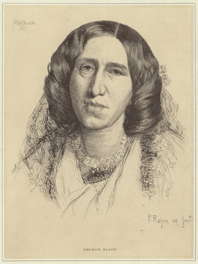 ジョージ・エリオットの肖像 作： Paul Adolphe Rajon
