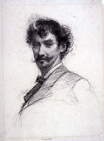 ジェームズ・アボット・マクニール・ホイッスラー（1834-1903）の肖像（グラビア） 作： Paul Adolphe Rajon