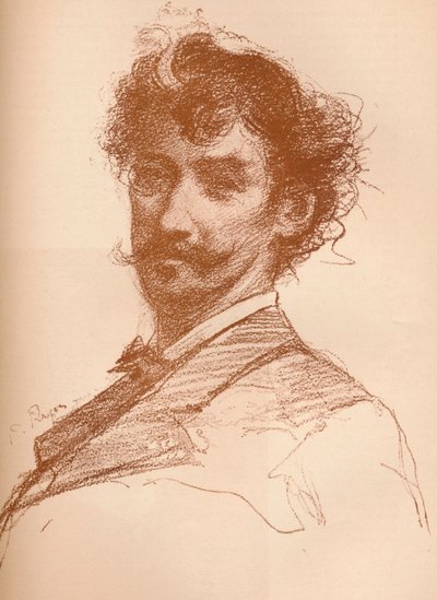 ウィスラーの肖像、1880年1903- 1904年。 作： Paul Adolphe Rajon