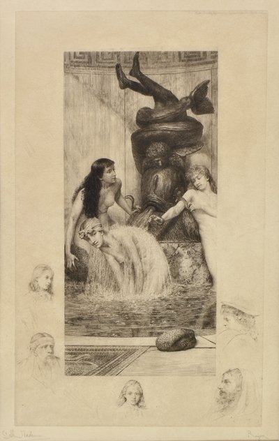 お風呂 作： Paul Adolphe Rajon