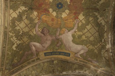 1909年から1910年にかけてのプチ・パレのペリスタイル・ヴォールトの装飾（建築装飾） 作： Paul Albert Baudouin