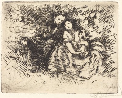 好色な会話 会話 amoreuse、1913 年。 作： Paul Albert Besnard
