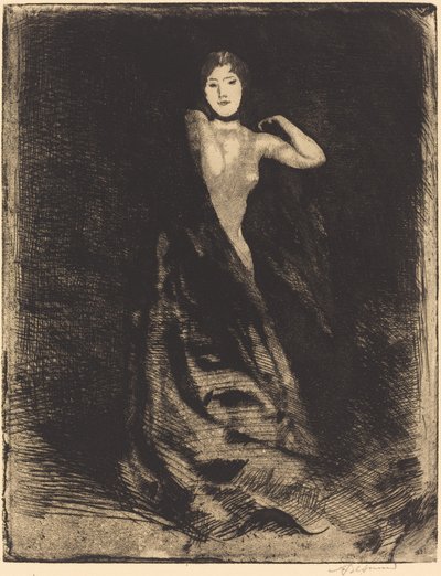 女性の口絵、c。 1886年。 作： Paul Albert Besnard