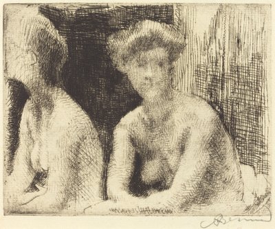 鏡の前の裸婦 作： Paul Albert Besnard