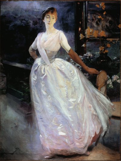 ロジェ・ジュールダン夫人の肖像 - 油彩・キャンバス 作： Paul Albert Besnard
