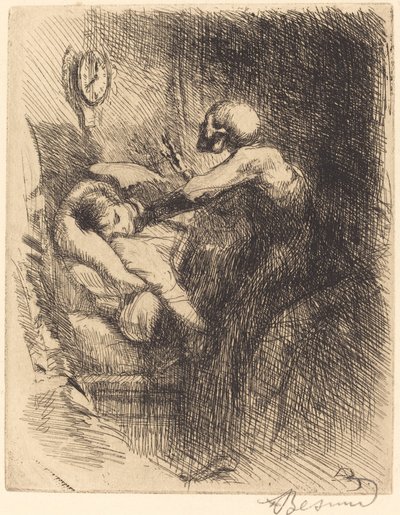 時間厳守、1900 年。 作： Paul Albert Besnard